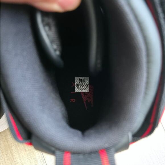 Nike Air Force 1 Boot Black University Red High Top Sneakers Men Sz 12.5 DA0418 - Picture 12 of 16